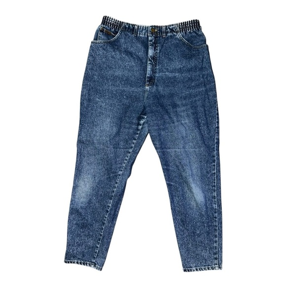 VTG 90’s Lee Women’s 6 Ultra High Rise Stonewashed Tapered Denim Jeans - Picture 1 of 4